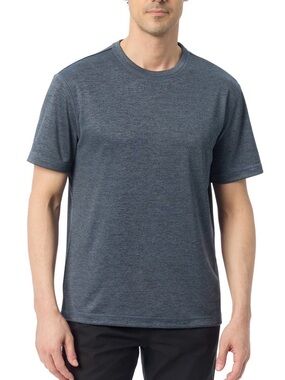 NWT Bass & Co Men’s Hiker Tech Tee Gray Size M Moisture Wicking